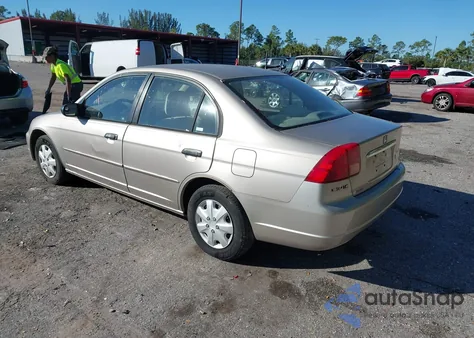 2001 Honda Civic Lx from USA, damaged, VIN 2HGES16531H538571